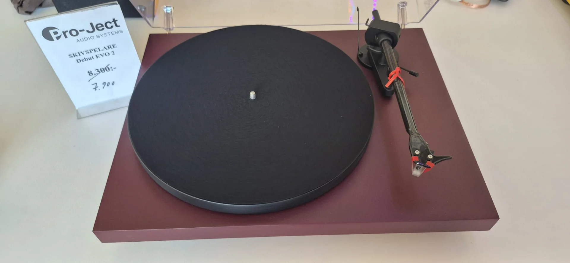 Pro-Ject E1.2 skivspelare och Bluesound Powernode